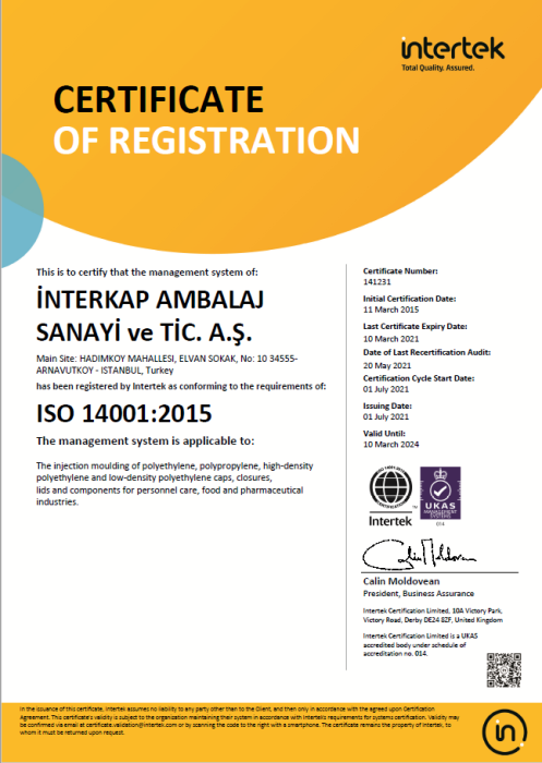 ISO 14001 - INTERKAP